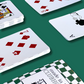 Aced It Co. custom-designed playing card deck featuring playful golf illustrations and motifs.