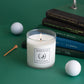 First Group Out candle by Aced It Co., inspired by peaceful early morning tee times and golf course rituals.